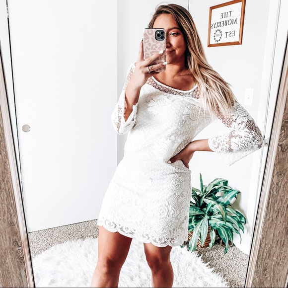 Kelly & diane Dresses & Skirts - Kelly & diane white lace dress